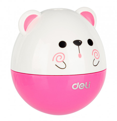 Точилка для карандашей ручная Deli E0522 Неваляшка E0522 1 отверстие пластик ассорти