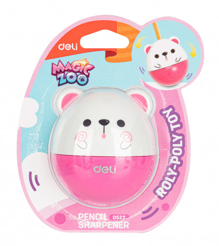 Точилка для карандашей ручная Deli E0522 Неваляшка E0522 1 отверстие пластик ассорти
