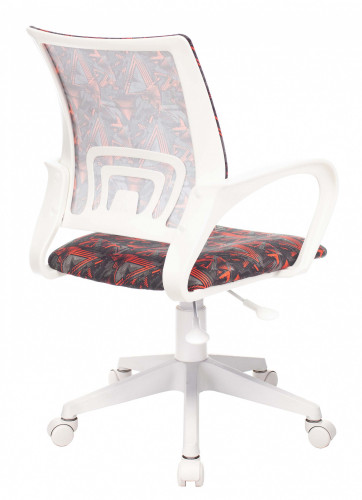 Кресло детское Бюрократ KD-W4 черный/красный красный кристалл крестов. пластик белый пластик белый