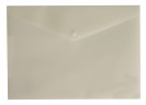 Конверт на кнопке Бюрократ DeLuxe DL801MILK/1 A4 пластик 0.18мм молочный