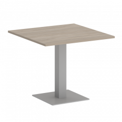 Home Office Стол квадратный VR.SP-5-90.2 Дуб аттик/Серый металл 900*900*753