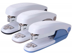 Степлер Deli E0323 24/6 26/6 (25листов) ассорти 150скоб металл коробка