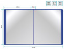 Папка с 80 прозр.вклад. Buro -ECB80BLUE A4 пластик 0.7мм синий