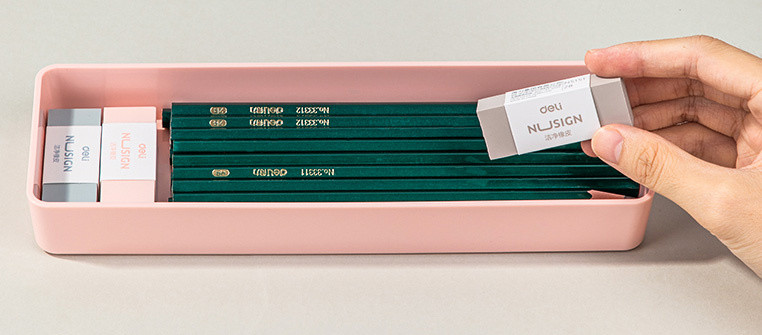 Ластик Deli Nusign NS151 50х20х11мм ПВХ ассорти индивидуальная картонная упаковка (1шт)