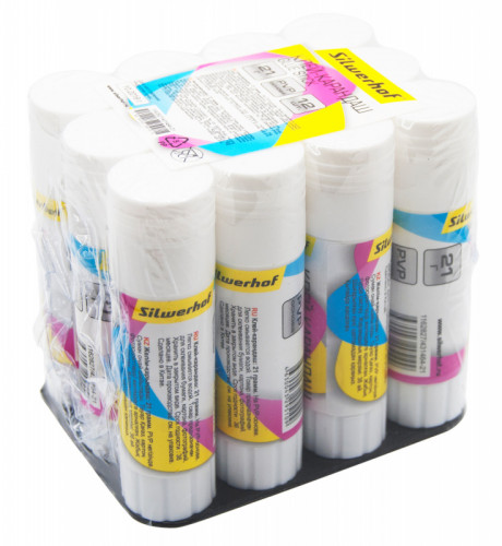 Клей-карандаш Silwerhof 431464-21 21гр ПВП термоусадочная упаковка