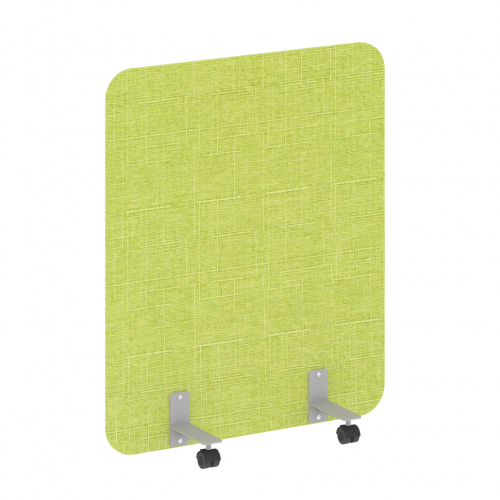 R-line soft Перегородка на металлических опорах, на роликах AP.R-100-120 Romeo 07/Серый металл 1000*18*1200