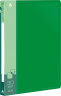 Папка с 30 прозр.вклад. Бюрократ -BPV30GRN A4 пластик 0.65мм торц.карм с бум. встав зеленый