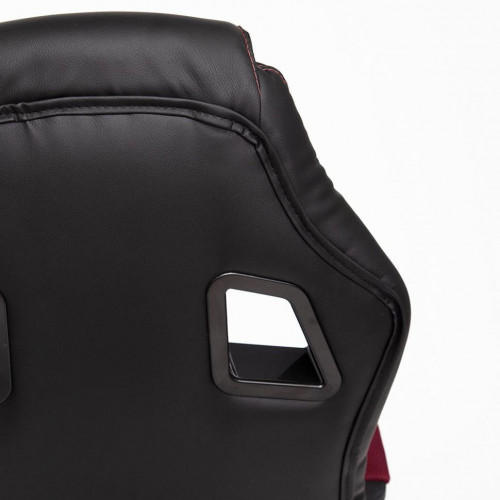 Кресло DRIVER, кож/зам/ткань, черный/бордо, 36-6/13