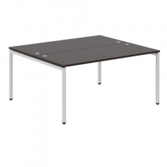 Стол 2-х местный XWST 1614 Легно темный/Алюминий 1600х1406х750 XTEN-S