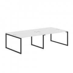 Стол 4-х местный XQWST 2814 Белый/Антрацит 2806х1406х750