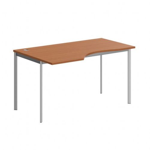 Стол эргономичный СА-2S(L) Груша Ароза/Алюминий 1400х900х755. IMAGO-S