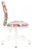 Кресло детское Бюрократ KD-W10 мультиколор маскарад крестов. пластик пластик белый