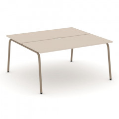 Estetica Рабочая станция на 2 места ES.D.RS-2.4-VK Капучино/Латте металл 1580*1500*750