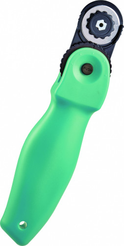 Нож роликовый Kw-Trio 03806BLUE диам.лез.28мм выдвижное лезвие пластик голубой блистер