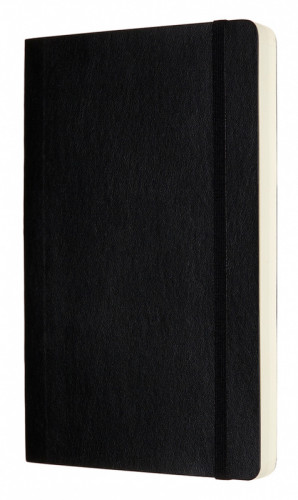 Блокнот Moleskine CLASSIC SOFT EXPENDED QP618EXP Large 130х210мм 400стр. нелинованный мягкая обложка черный