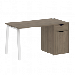 Home Office Стол письменный VR.SP-3-138.1.A Вяз/Белый металл 1380*720*750