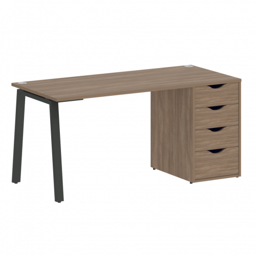 Home Office Стол письменный VR.SP-3-158.4.A Дуб аризона/Антрацит металл 1580*720*750