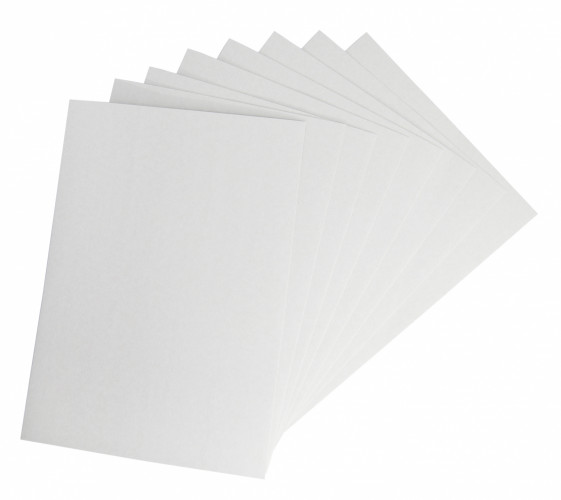 Картон белый Silwerhof белый мелов. 8л. 1цв. A4 Зайка 230г/м2 1диз. обл.мел.картон папка