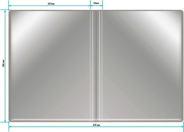Папка с 30 прозр.вклад. Бюрократ -BPV30GREY A4 пластик 0.65мм торц.карм с бум. встав серый