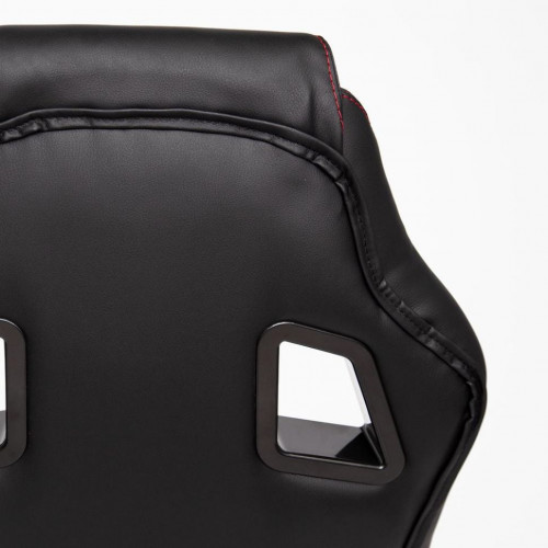 Кресло DRIVER, кож/зам/ткань, черный/красный, 36-6/08