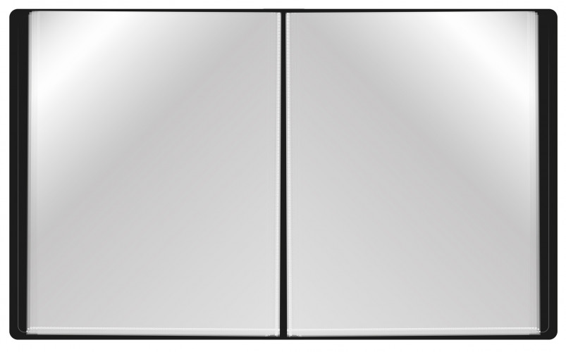 Папка с 60 прозр.вклад. Buro -ECB60BLACK A4 пластик 0.7мм черный