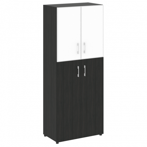 Yalta Шкаф LT.ST-1.7 R white Суар тёмный/Стекло white 800*450*1987