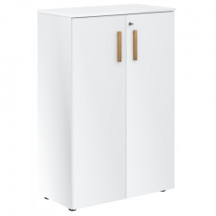 Шкаф с глухими средними дверьми и топом FMC 80.1(Z) Белый премиум/Белый премиум 802х429х1213 FORTA