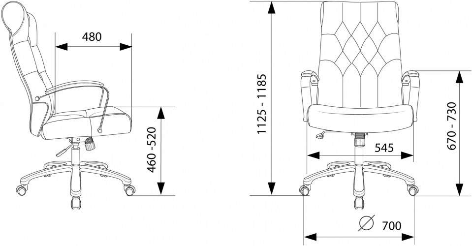 Кресло руководителя Бюрократ T-9928SL Fabric коричневый Italia 6 крестов. металл хром