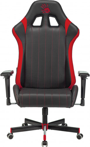 Кресло игровое A4Tech Bloody GC-990 черный/красный эко.кожа крестов. металл
