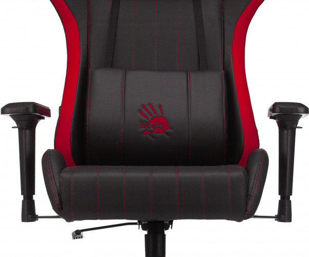 Кресло игровое A4Tech Bloody GC-990 черный/красный эко.кожа крестов. металл