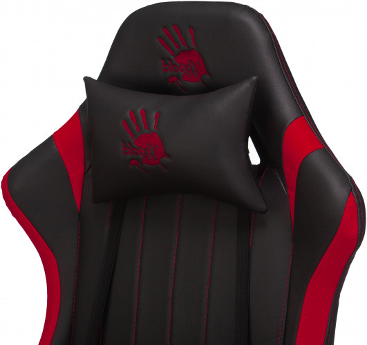 Кресло игровое A4Tech Bloody GC-990 черный/красный эко.кожа крестов. металл