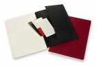 Блокнот Moleskine CAHIER SUBJECT CH5STNB02 A4 обложка картон 160стр. линейка мягкая обложка черный/красный
