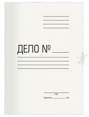 Папка на завязках Silwerhof ПЗ280 картон 0.5мм 280г/м2 белый