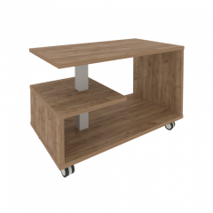 First Стол журнальный на колесах KSM-1 Дуб табак 900*500*580