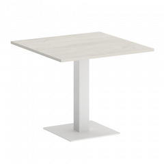 Home Office Стол квадратный VR.SP-5-90.2 Дуб наварра/Белый металл 900*900*750