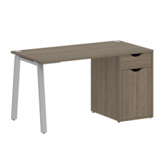 Home Office Стол письменный VR.SP-3-138.1.A Вяз/Серый металл 1380*720*750
