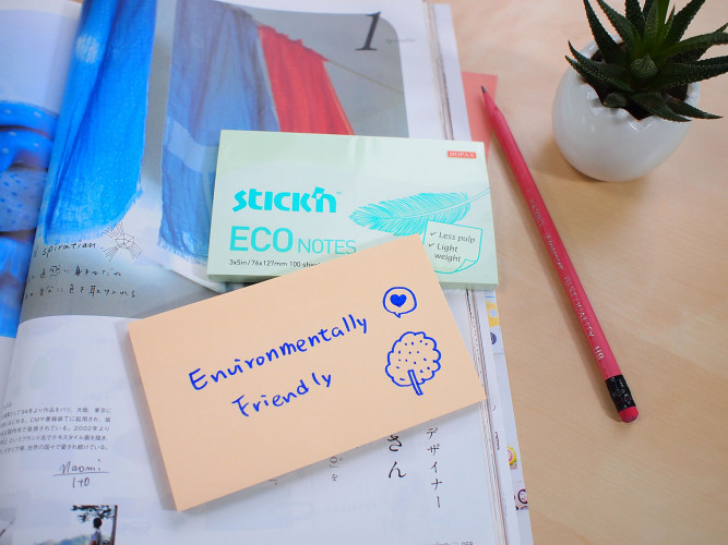 Блок самоклеящийся бумажный Stick`n ECO 21743 51x76мм 100лист. 60г/м2 пастель голубой