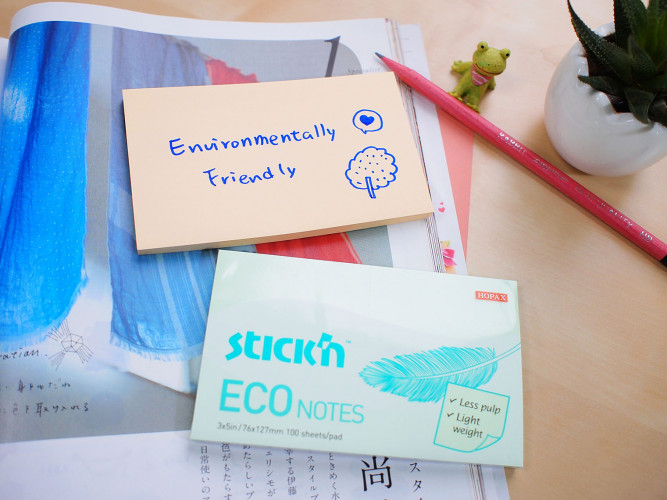 Блок самоклеящийся бумажный Stick`n ECO 21743 51x76мм 100лист. 60г/м2 пастель голубой