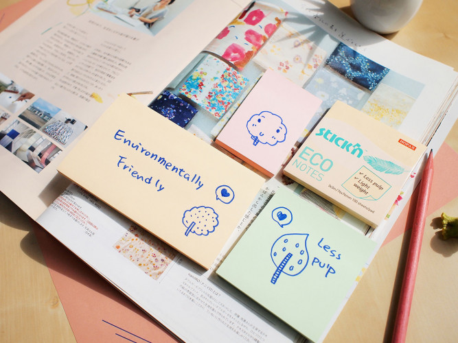 Блок самоклеящийся бумажный Stick`n ECO 21743 51x76мм 100лист. 60г/м2 пастель голубой