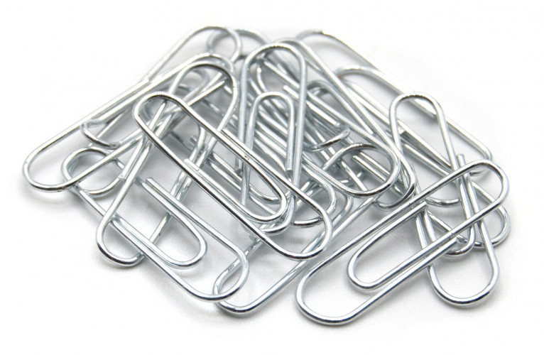 Скрепки Silwerhof 491028 металл оцинкованные 25мм (упак.:100шт) картонная коробка