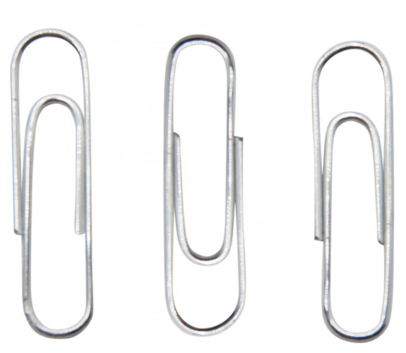 Скрепки Silwerhof 491028 металл оцинкованные 25мм (упак.:100шт) картонная коробка