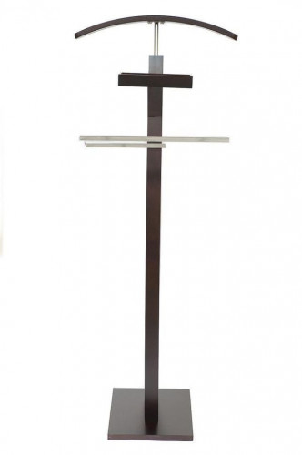 Вешалка CH-4268 дерево/хромированный металл, 47х37х110см, орех