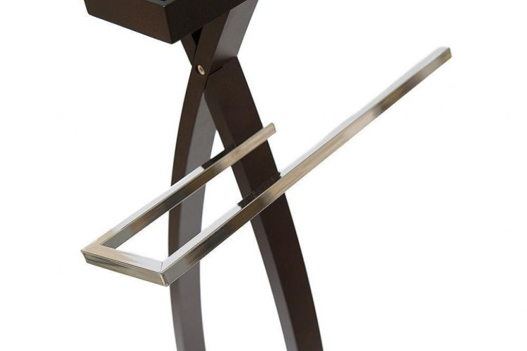 Вешалка CH-4268 дерево/хромированный металл, 47х37х110см, орех