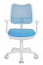 Кресло детское Бюрократ CH-W797 голубой сиденье голубой TW-55 сетка/ткань крестов. пластик пластик белый