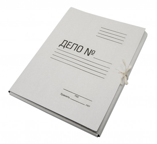 Папка на завязках Silwerhof ПЗ320M картон мелованный 0.6мм 320г/м2 белый