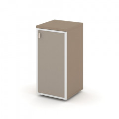 Estetica Шкаф низ. узкий прав. (1 низ. фасад стекло лакобель в раме) ES.SU-3.2R (R) U Латте/Лакобель umbra 400*420*823