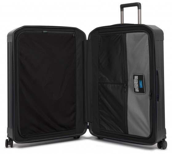 Чемодан Piquadro PQ LIGHT (BV4428PQL/NO) 51x75x28см 83л. 3.9кг. поликарбонат черный матов.