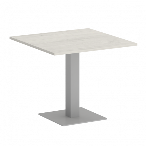 Home Office Стол квадратный VR.SP-5-90.2 Дуб наварра/Серый металл 900*900*750