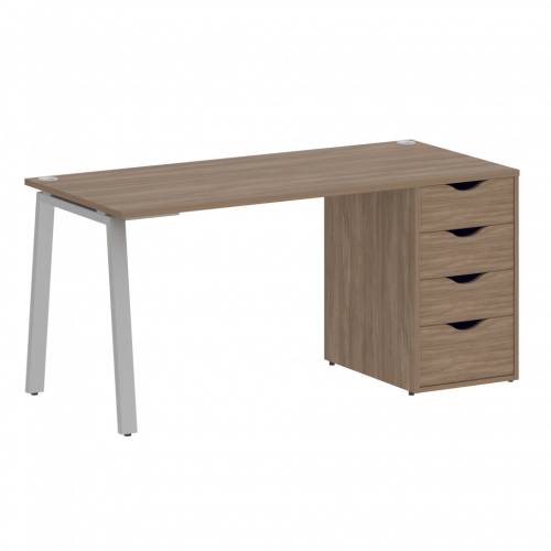 Home Office Стол письменный VR.SP-3-158.4.A Дуб аризона/Серый металл 1580*720*750