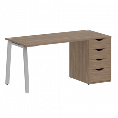 Home Office Стол письменный VR.SP-3-158.4.A Дуб аризона/Серый металл 1580*720*750